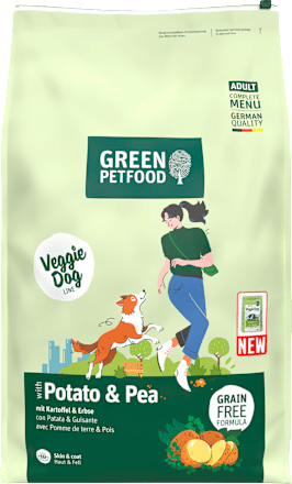 Droog hondenvoer met aardappel &amp; erwt, veggie, 10 kg