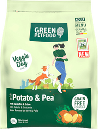 Droog hondenvoer met aardappel &amp; erwt, veggie, 0,9 kg
