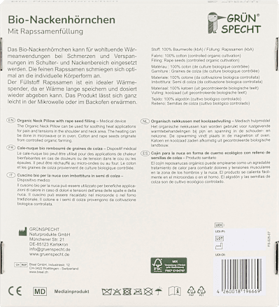 Nekrol biologische koolzaad grijs-munt, 1 stuk