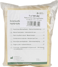 Natuurlijke warmtepleister (10 x 13 cm), 10 stuks