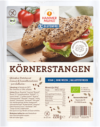 Graansticks, glutenvrij (2 stuks), 220 g