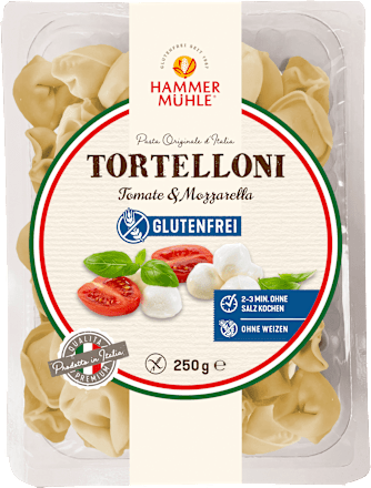 Pasta, tortelloni tomaat &amp; mozzarella, glutenvrij, 250 g