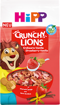 Crunchy Lions Aardbei-Vanille Kindermuesli, 300 g