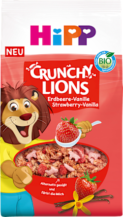 Crunchy Lions Aardbei-Vanille Kindermuesli, 300 g