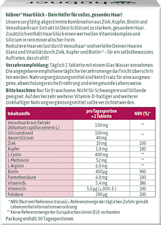 HaarGlück Tabletten 30 St, 27 g