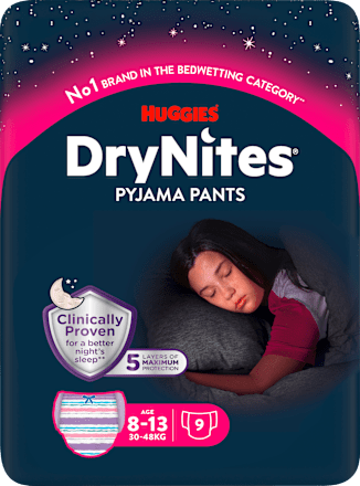 Pyjama Pants Mädchen 8-13 Jahre, 9 St
