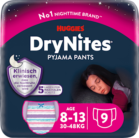 Pyjama Pants Mädchen 8-13 Jahre, 9 St