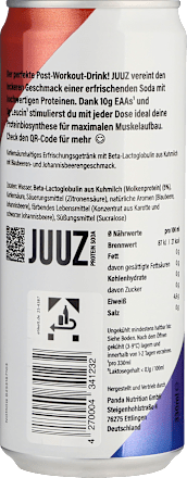 Frisdrank, Proteïne Soda, Bosbessen Cassis, 330 ml WEGWERP