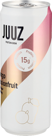 Frisdrank, Proteïne Soda, Mango Passievrucht, 330 ml WEGWERP