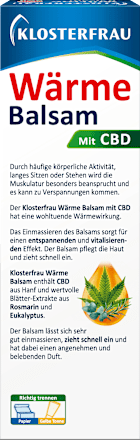 Verwarmende balsem met CBD, 100 ml