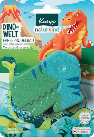 Kinderbadtoevoeging kleurbadschuim Dino World, 1 st.