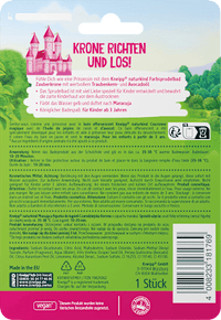 Kinderbadtoevoeging kleur bubbelbad magische kroon, 1 st.