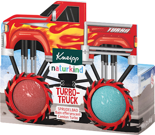 Kinderbadtoevoeging schuimbad Turbo Truck, 2 stuks