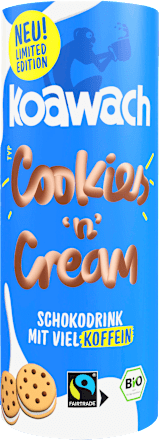 Kant-en-klare chocoladedrank, Cookies 'n' Cream met cafeïne uit Guarana, 235 ml