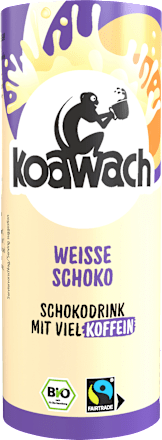 Kant-en-klare chocoladedrank, witte chocolade met natuurlijke cafeïne uit guarana, 235 ml