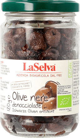 Zwarte olijven, ontpit, ovengedroogd, 120 g
