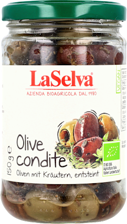 Pittige olijvenmix met kruiden, 150 g
