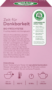 Vruchtenthee "Tijd voor Dankbaarheid" (20 theezakjes), 40 g
