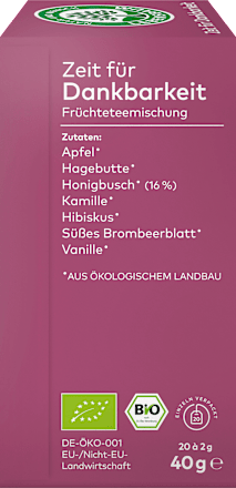 Vruchtenthee "Tijd voor Dankbaarheid" (20 theezakjes), 40 g
