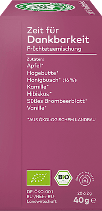 Vruchtenthee "Tijd voor Dankbaarheid" (20 theezakjes), 40 g