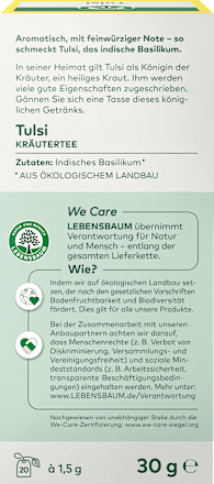 Tulsi kruidenthee (20 zakjes)
