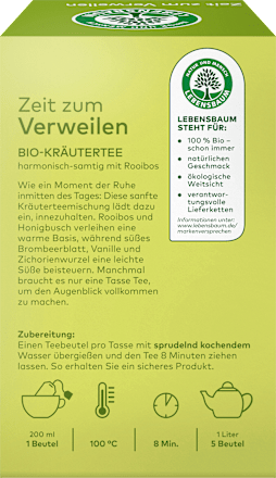Kruidenthee "Tijd om te blijven hangen" (20 theezakjes), 40 g