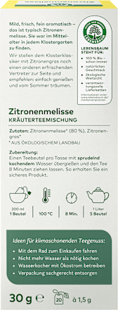 Kruidenthee met citroenmelisse (20 zakjes), 30 g