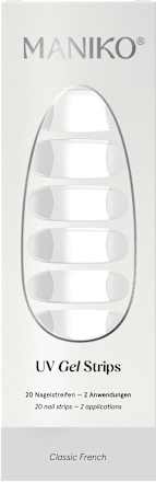 UV Gel Nagelfolies Classic French, 20 stuks