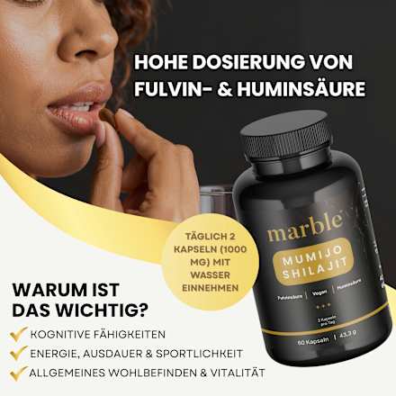 Mumijo Shilajit Kapseln 60 St, 43,3 g