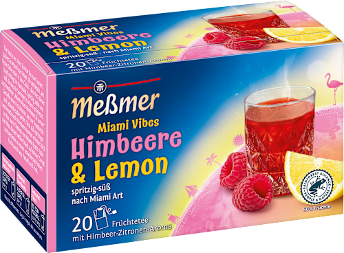 Fruitthee met framboos &amp; citroen 'Miami Vibes' (20 x 2,5 g), 50 g