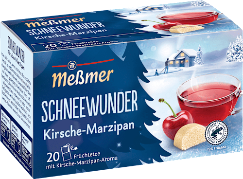 Vruchtenthee Snow Wonder Cherry-Marsepein (20 theezakjes), 50 g