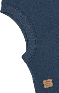 Schlupfmütze mit Merinowolle, blau, Gr. 122/128, 1 St