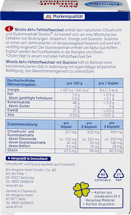 Actieve Vetstofwisseling Capsules 45 stuks, 25 g
