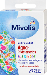 Aqua pleisterstrips voor kinderen, 20 stuks