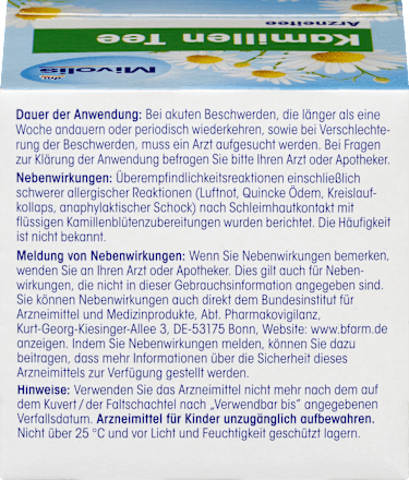 Medicinale thee, kamillethee (12 zakjes), 18 g