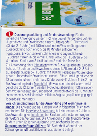 Medicinale thee, kamillethee (12 zakjes), 18 g