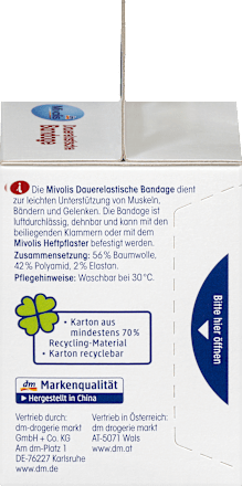 Blijvend elastisch verband, 6 cm x 5 m (uitgerekt), 1 rol, 1 stuk