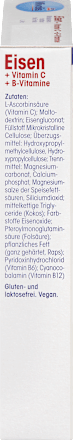 IJzer + Vitamine C + B Vitamine Tabletten 40 stuks, 25 g