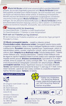 Vetblokkerende tabletten, 30 stuks
