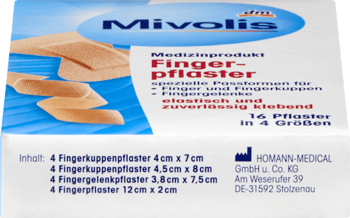 Vingerpleisters, 16 stuks