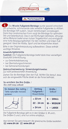 Enkelbandage L, 1 stuk