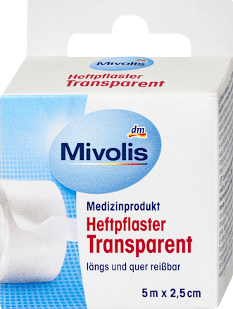 Transparante hechtpleister, 5 m