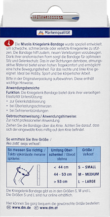Kniegewrichtsbandage S, 1 stuk