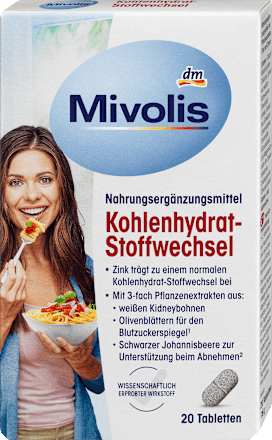 Koolhydraatmetabolisme, 20 tabletten, 16 g