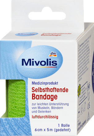 Zelfklevend verband, 6 cm x 5 m (uitgerekt), 1 rol, 1 stuk