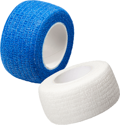 Zelfklevend vingerverband, 2,5 cm x 5 m (uitgerekt), 1 rol, 1 stuk