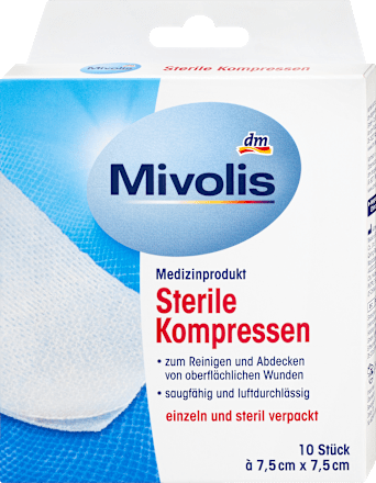 Steriele kompressen, 10 stuks