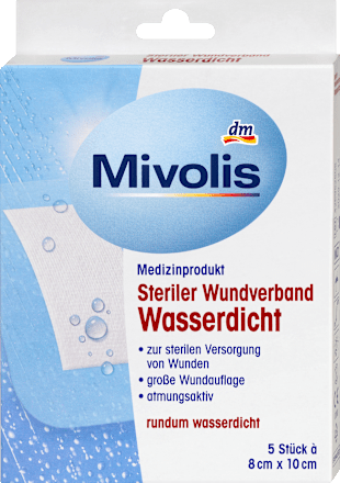 Steriel wondverband waterdicht, 5 stuks