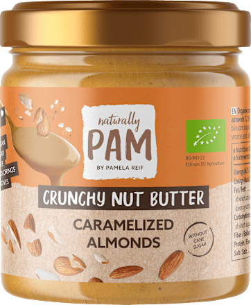 Notenboter, Crunchy Notenboter Gekarameliseerde Amandelen, 200 g