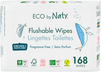 ECO doorspoelbare vochtige doekjes (3x56 stuks), 168 stuks
